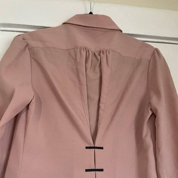 Patrizia Luca Blush and black Button Down top size Medium - Picture 6 of 7